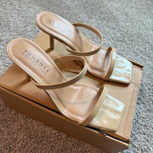 👠 Journee Collection Nude Patent Heels | Size 9.5